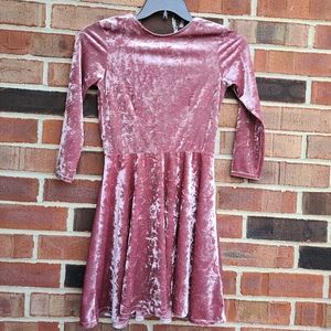 TopShop Pink Crushed Velvet Dress